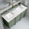 James Martin Vanities Brittany 60in Double Vanity, Smokey Celadon w/ 3 CM Ethereal Noctis Top 650-V60D-SC-3ENC - alternate 4